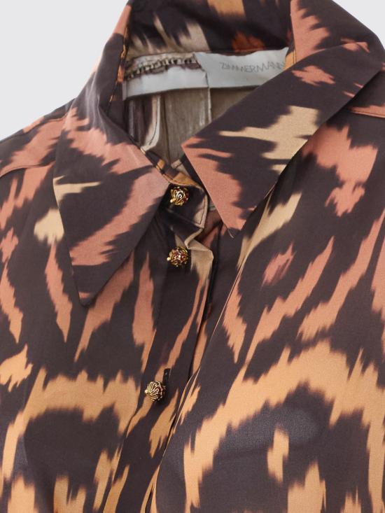 26FW 짐머만 블라우스 8466TSS261CHCL IKT Brown - ZIMMERMANN