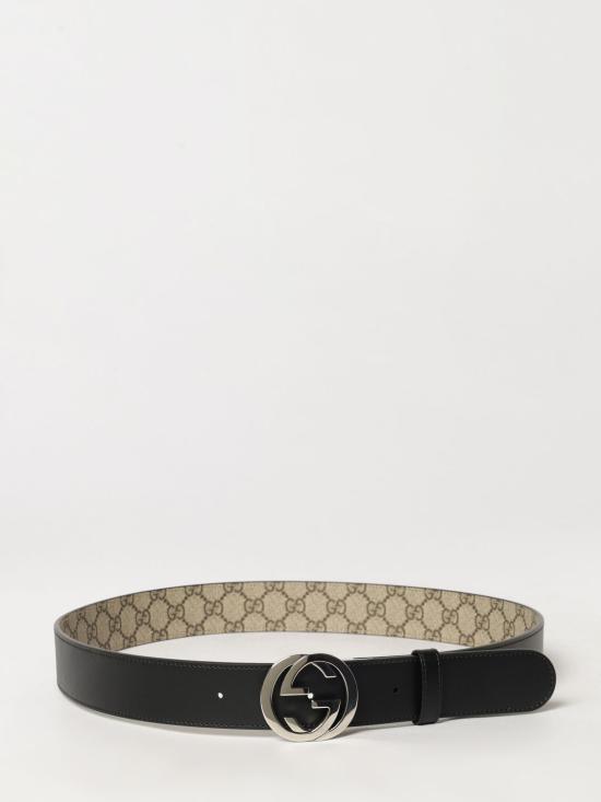 26FW 구찌 리버시블 GG 슈프림 벨트 473030KGDHN 9769 Beige - GUCCI