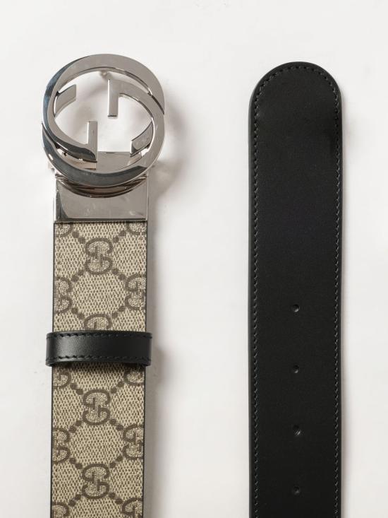26FW 구찌 리버시블 GG 슈프림 벨트 473030KGDHN 9769 Beige - GUCCI