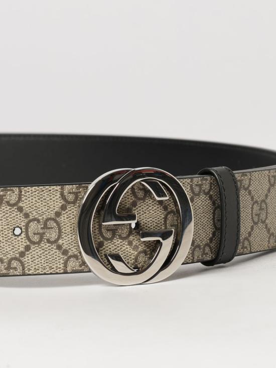 26FW 구찌 리버시블 GG 슈프림 벨트 473030KGDHN 9769 Beige - GUCCI
