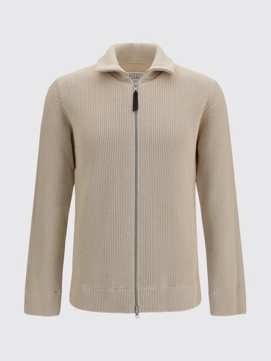 26FW 마르지엘라 니트 집업 가디건 SI1HA0013S17781 105F Ecru - MAISON MARGIELA