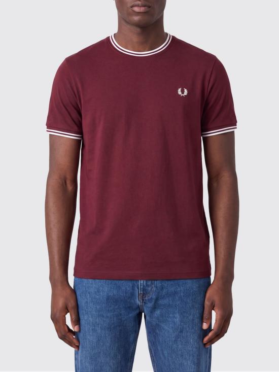 26SS 프레드페리 반팔 티셔츠 FPM1588V57 64A Burgundy