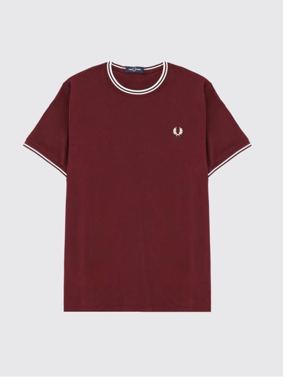 26SS 프레드페리 반팔 티셔츠 FPM1588V57 64A Burgundy - FRED PERRY