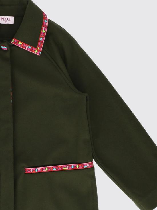 26FW [키즈] 푸찌 코트 PZ2A40E0259 783 Green - PUCCI