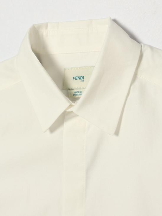26FW [키즈] 펜디 셔츠 JMC207AIXS F0TU9 Yellow Cream - FENDI