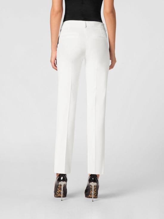 26SS 필립 플레인 팬츠 UADCWRT1587PTE008N 01 White - PHILIPP PLEIN