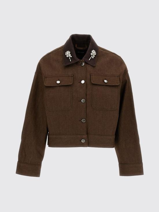 26FW 시몬로샤 자켓 6183B1355 TANPEARLCLEAR Brown - SIMONE ROCHA