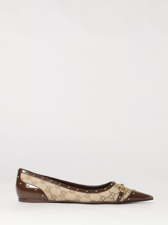 26FW 구찌 사보이 스터드 발레리나 슈즈 875050FAF7F 9649 Beige