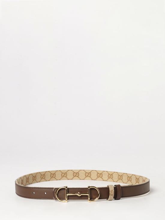 26FW 구찌 홀스빗 버클 리버시블 벨트 A001V4FAF7J 9651 Beige - GUCCI