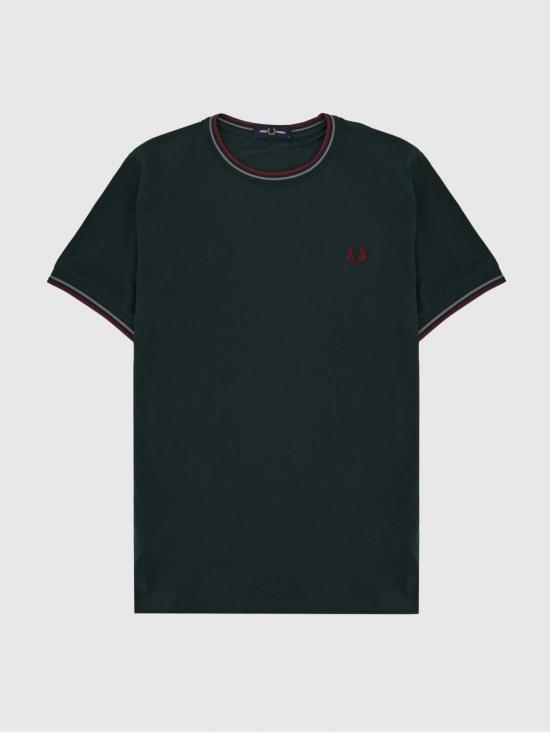 26SS 프레드페리 반팔 티셔츠 FPM1588V57 85A Bottle Green - FRED PERRY