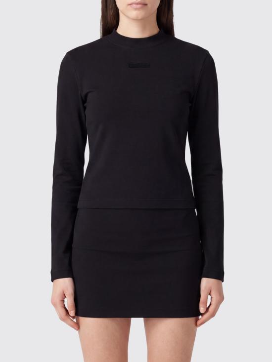 26FW 자크뮈스 그로그랭 로고 롱슬리브 티셔츠 TSW00155AJ00124 990 Black