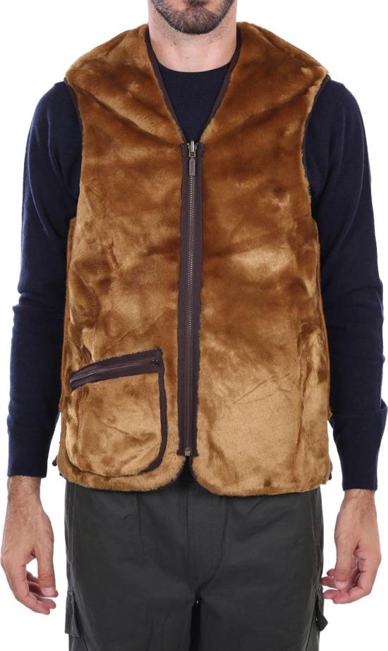 25FW 바버 웜 파일 웨이스트코트 집 인 라이너 MLI0004BR31 BEIGE - BARBOUR