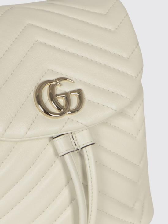 26SS 구찌 GG 마몽 미니 백팩 855921AAFXD 9050 White - GUCCI
