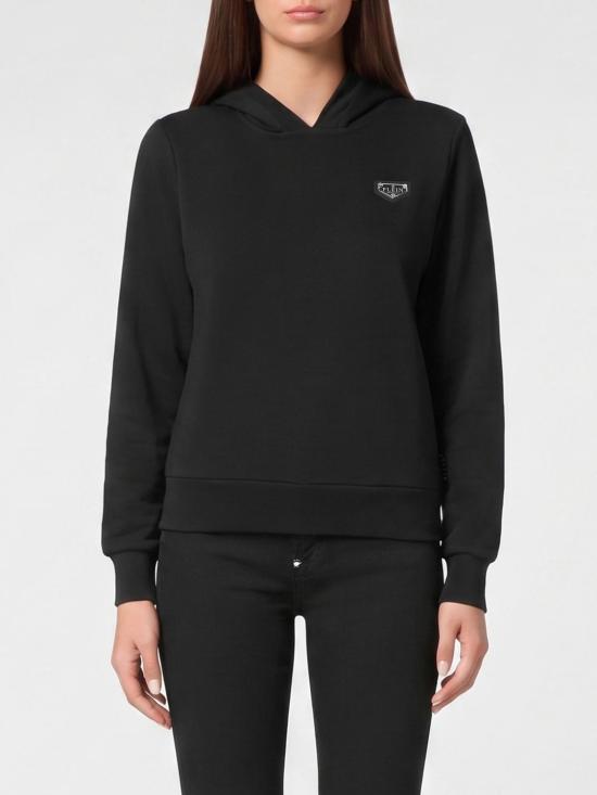 26SS 필립 플레인 후드 티셔츠 UADCWJB1808PTE003N 02 Black