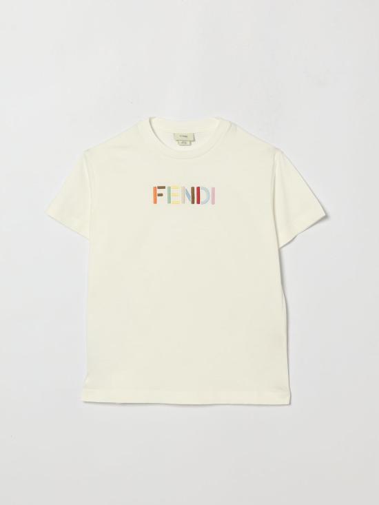 26FW [키즈] 펜디 티셔츠 JUI209AY8D F0TU9 Yellow Cream
