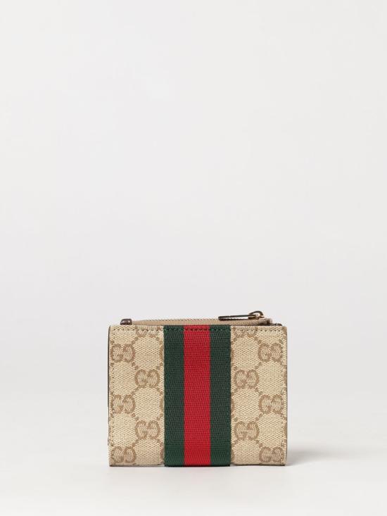 26FW 구찌 웹 스몰 사이즈 지갑 876045FAF8R 8547 Beige - GUCCI