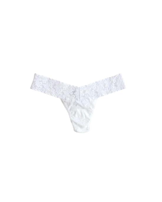  행키 팽키 팬티 행키 팬키 시그니처 레이스 로우 라이즈 랩드 Thong 화이트