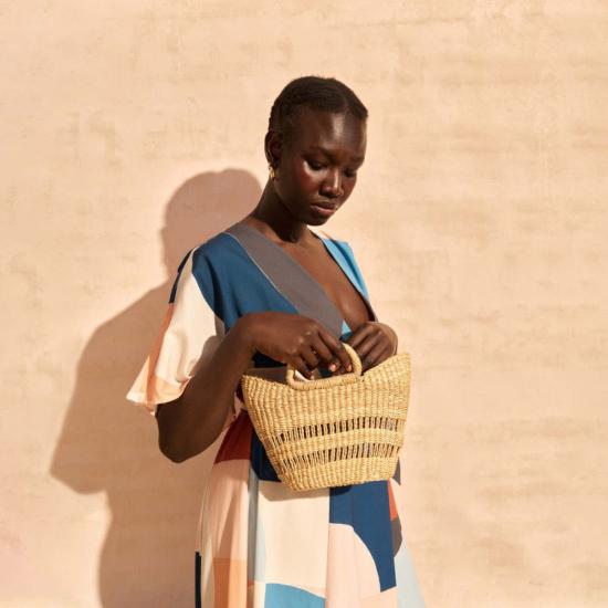  Indego Africa 토트백 인데고 아프리카 디야 미니 플루티드 - OTHER BRANDS
