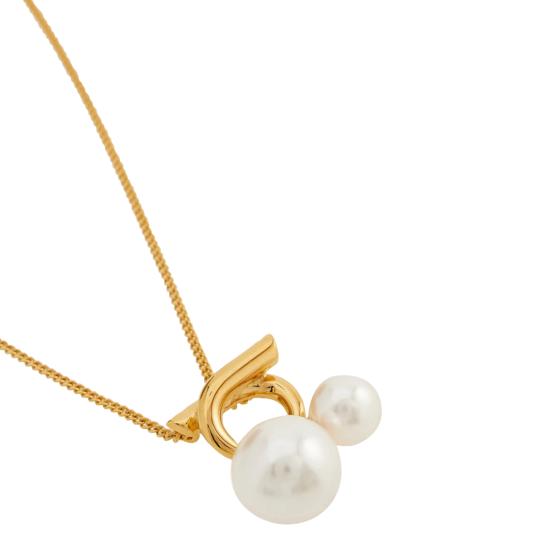 26FW 살바토레 페라가모 목걸이/팬던트 780390 760806ORO GIOVE WHITE Gold - SALVATORE FERRAGAMO