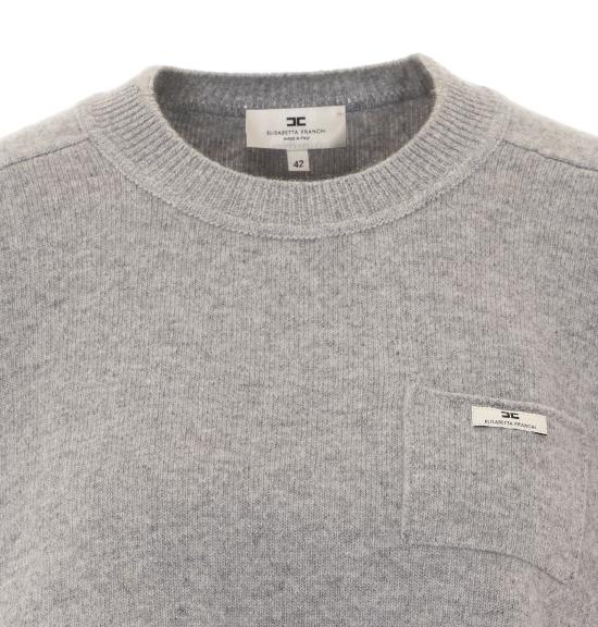 26FW 엘리자베타프랜치 스웨터 MK11T66E2 431 GREY - ELISABETTA FRANCHI
