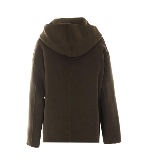 26FW 케이트 돌렘 울 블렌드 후드 자켓 6243547 716 Green - KHAITE