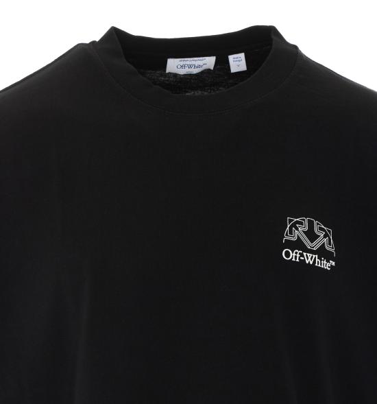 26FW 오프화이트 반팔 티셔츠 OMAA120F26JER01E 001 Black - OFF WHITE