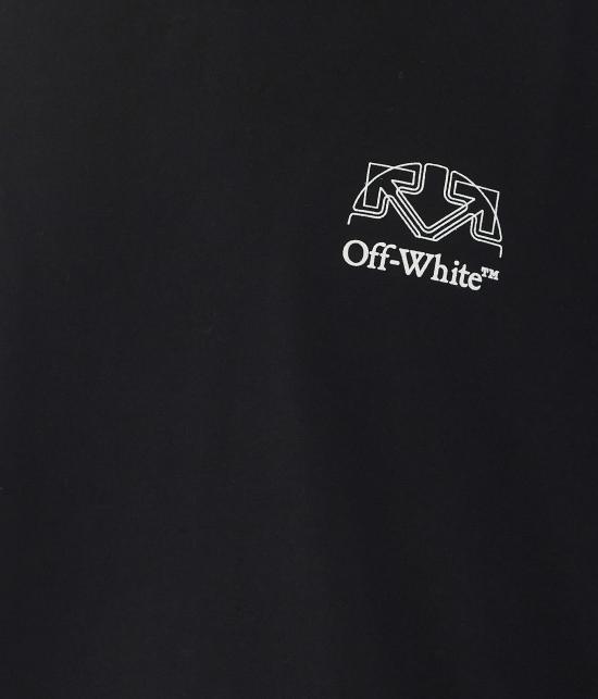 26FW 오프화이트 반팔 티셔츠 OMAA120F26JER01E 001 Black - OFF WHITE