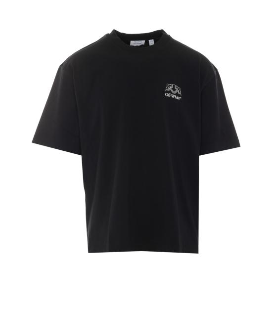 26FW 오프화이트 반팔 티셔츠 OMAA120F26JER01E 001 Black