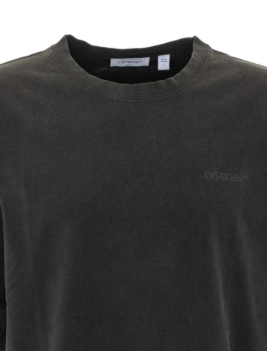26FW 오프화이트 반팔 티셔츠 OMAA120F26JER00W 001 Black - OFF WHITE