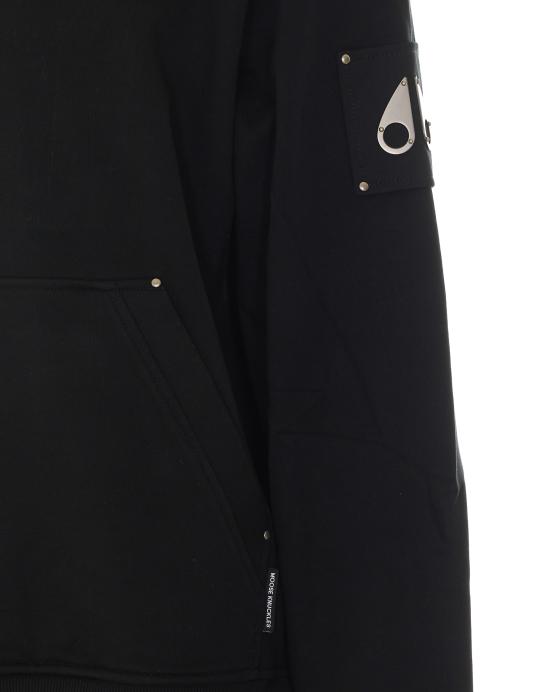 26FW 무스너클 긴팔 티셔츠 M36MS619 292 Black - MOOSE KNUCKLES