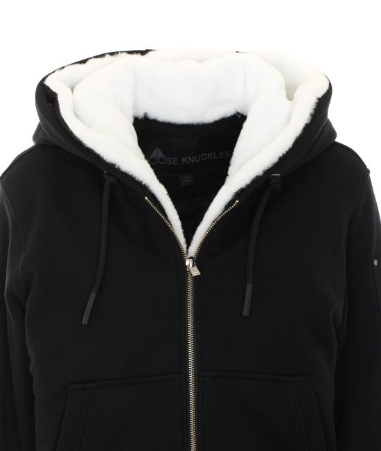26FW 무스너클 후드 티셔츠 M36LS636 1153 Black - MOOSE KNUCKLES