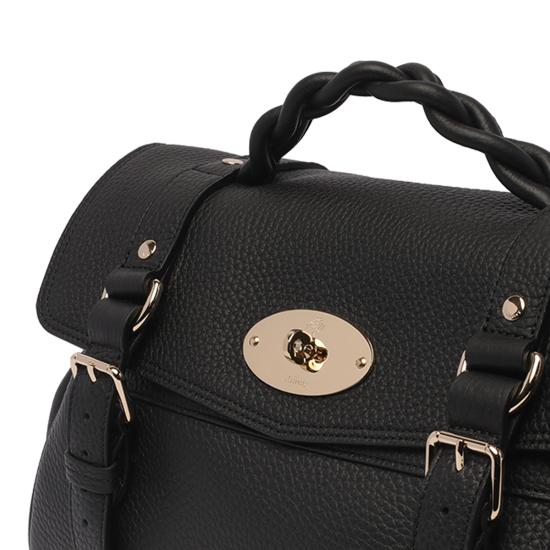 26FW 멀버리 알렉사 가죽 사첼백 HH6746 736A100 Black - MULBERRY