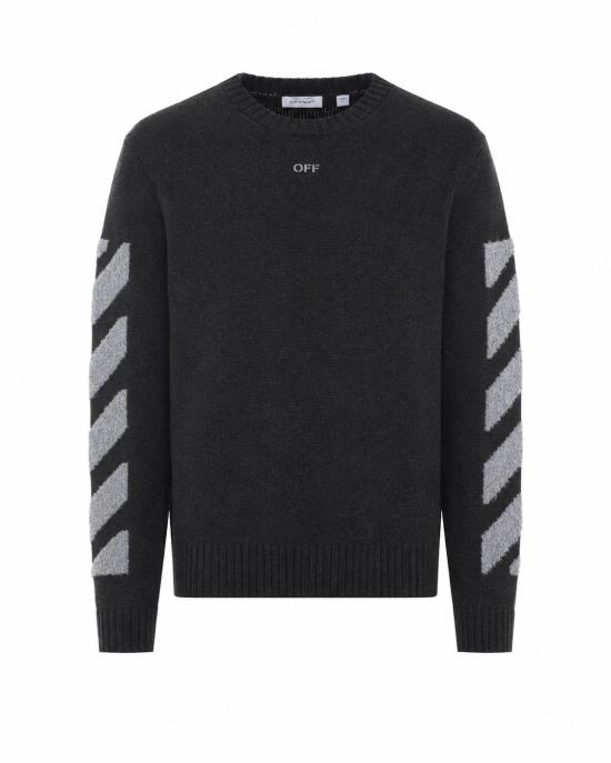 26FW 오프화이트 스웨터 OMHE087F26KNI002 010 GREY