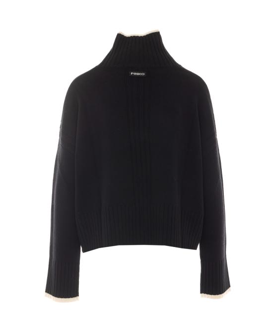 26FW 핑코 터틀넥 105446 A3G1Z99 Black - PINKO