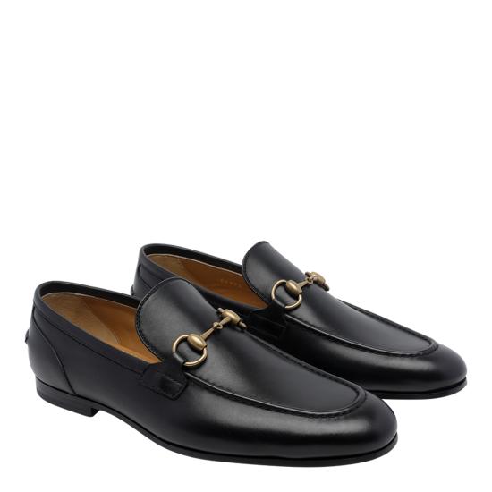 26FW 구찌 조던 레더 로퍼 406994 BLM001000 BLACK - GUCCI