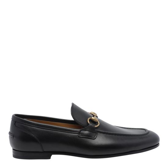 26FW 구찌 조던 레더 로퍼 406994 BLM001000 BLACK