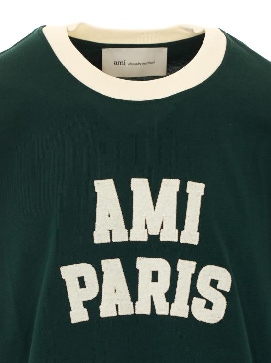 26FW 아미 알렉산드르 마티우시 반팔 티셔츠 UTS418 JE0272A244 Green - AMI ALEXANDRE MATIUSSI