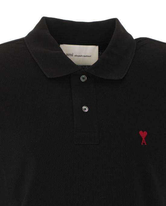 26FW 아미 알렉산드르 마티우시 폴로 티셔츠 BFUPL001 760001 Black - AMI ALEXANDRE MATIUSSI