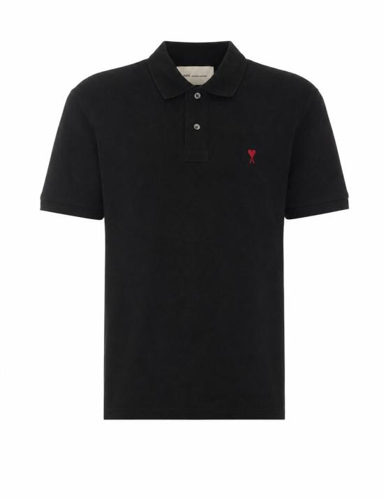 26FW 아미 알렉산드르 마티우시 폴로 티셔츠 BFUPL001 760001 Black