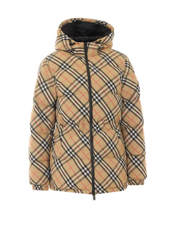 26FW 버버리 체크 나일론 후드 푸퍼 자켓 8110240 B9368 BEIGE