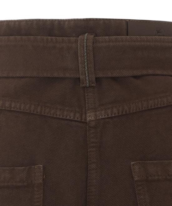 26FW 브루넬로 쿠치넬리 팔라초 팬츠 M0H81P4109 C4299 Brown - BRUNELLO CUCINELLI