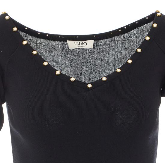 26FW 리우조 스웨터 WF6228MS55N 22222 BLACK - LIU JO