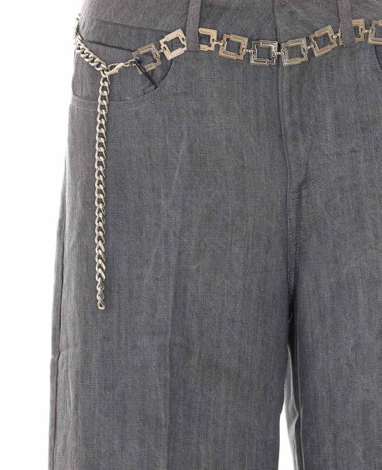 26FW 리우조 스트레이트 팬츠 UF6119D0266 87457 Grey - LIU JO