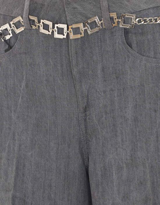 26FW 리우조 스트레이트 팬츠 UF6119D0266 87457 Grey - LIU JO