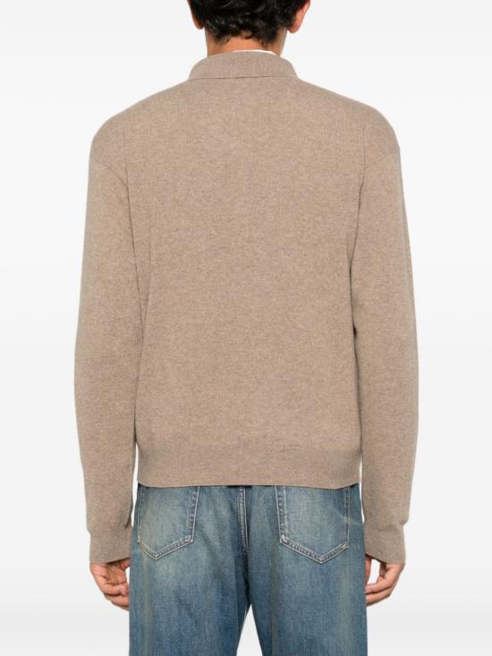 26FW 생로랑 폴로 티셔츠 817251Y76XM 2715 Taupe chine - SAINT LAURENT