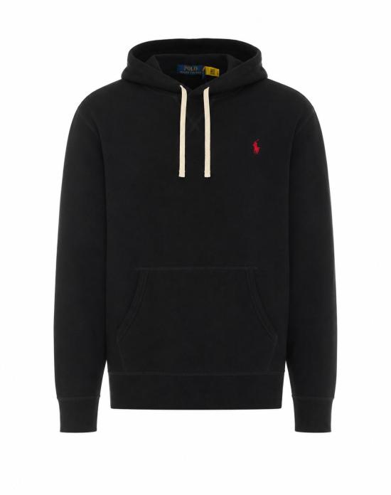 26FW 폴로 랄프로렌 포니로고 자수 후드 티셔츠 710766778008 POLO BLACK