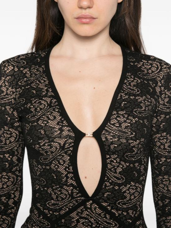 26FW 엘리자베타프랜치 미디 원피스 AM26Q66E2 FR9 Nero - ELISABETTA FRANCHI