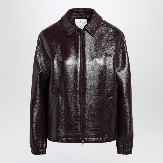 26FW 쿠레쥬 가죽 자켓 326CBL366VY0014 Burgundy