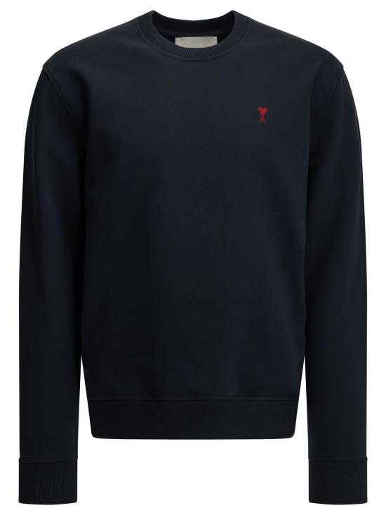 26FW 아미 스몰 하트 로고 스웨트셔츠 BFUSW035 730430 Blue
