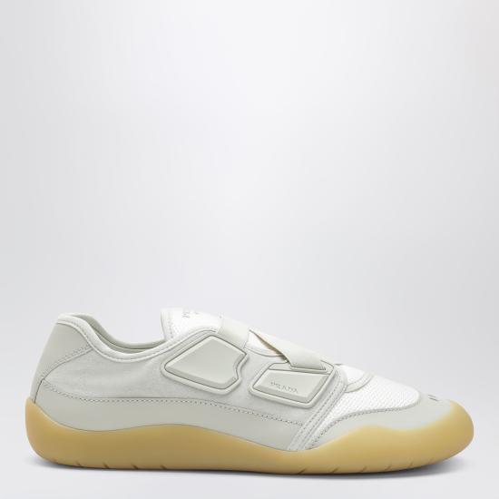 26FW 프라다 메쉬 나일론 로우톱 스니커즈 2EE487G0003H0K White